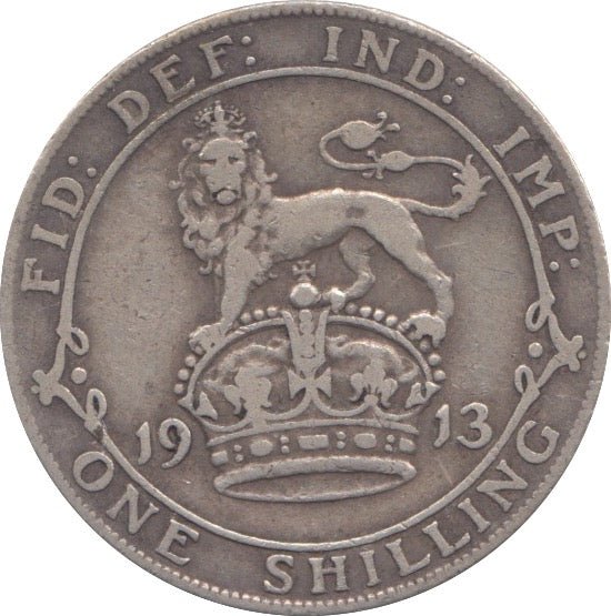 1913 SHILLING ( FINE ) - SHILLING - Cambridgeshire Coins