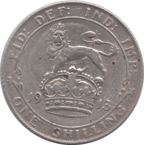 1913 SHILLING ( VF ) - SHILLING - Cambridgeshire Coins