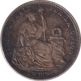1913 SILVER 1/5 SOL PERU - SILVER WORLD COINS - Cambridgeshire Coins