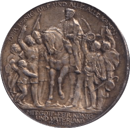 1913 SILVER GERMANY 3 MARK - SILVER WORLD COINS - Cambridgeshire Coins