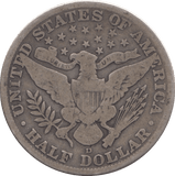 1913 SILVER HALF DOLLAR USA - SILVER WORLD COINS - Cambridgeshire Coins