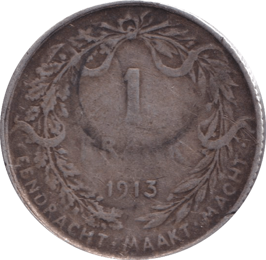 1913 SILVER ONE FRANC BELGIUM - SILVER WORLD COINS - Cambridgeshire Coins