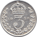 1913 SILVER THREEPENCE ( EF ) - THREEPENCE - Cambridgeshire Coins