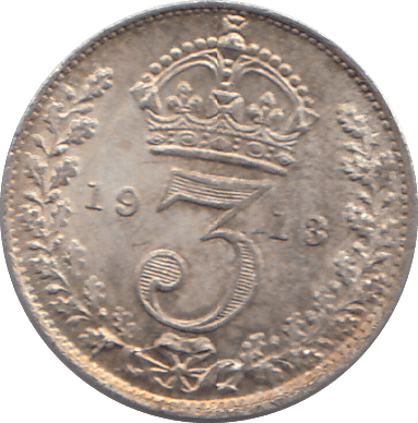 1913 SILVER THREEPENCE ( UNC ) - THREEPENCE - Cambridgeshire Coins