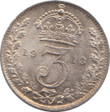 1913 SILVER THREEPENCE ( UNC ) - THREEPENCE - Cambridgeshire Coins