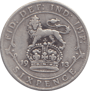1913 SIXPENCE ( FINE ) - SIXPENCE - Cambridgeshire Coins