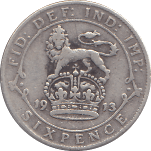 1913 SIXPENCE ( FINE ) - SIXPENCE - Cambridgeshire Coins