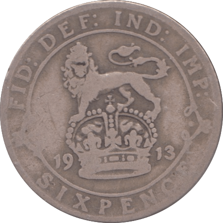 1913 SIXPENCE ( FINE ) - SIXPENCE - Cambridgeshire Coins