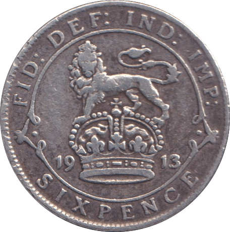 1913 SIXPENCE ( FINE ) - SIXPENCE - Cambridgeshire Coins