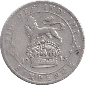 1913 SIXPENCE ( FINE ) - SIXPENCE - Cambridgeshire Coins