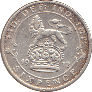 1913 SIXPENCE ( GF ) - SIXPENCE - Cambridgeshire Coins