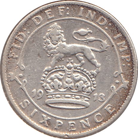 1913 SIXPENCE ( GF ) - SIXPENCE - Cambridgeshire Coins