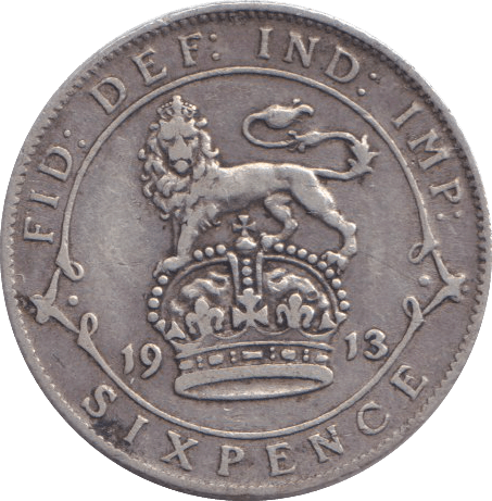 1913 SIXPENCE ( GF ) - SIXPENCE - Cambridgeshire Coins
