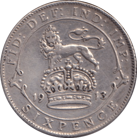 1913 SIXPENCE ( GF ) - SIXPENCE - Cambridgeshire Coins