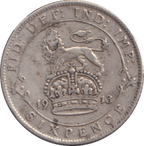1913 SIXPENCE ( VF ) - SIXPENCE - Cambridgeshire Coins