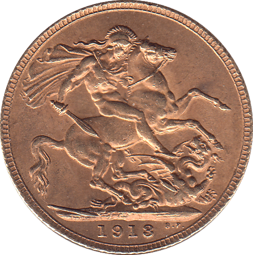 1913 SOVEREIGN ( AUNC ) - SOVEREIGN - Cambridgeshire Coins
