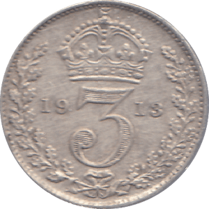 1913 THREEPENCE ( AUNC ) - THREEPENCE - Cambridgeshire Coins