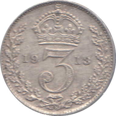 1913 THREEPENCE ( AUNC ) - THREEPENCE - Cambridgeshire Coins