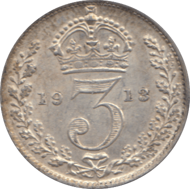 1913 THREEPENCE ( AUNC ) - THREEPENCE - Cambridgeshire Coins