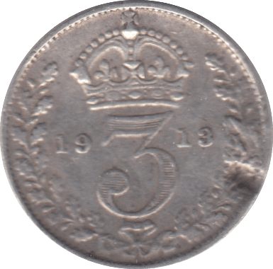 1913 THREEPENCE ( FINE ) - THREEPENCE - Cambridgeshire Coins