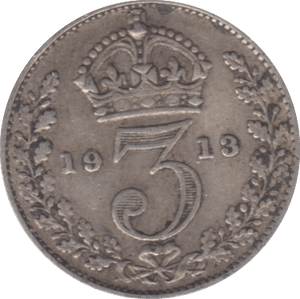 1913 THREEPENCE ( FINE ) - THREEPENCE - Cambridgeshire Coins