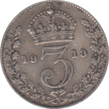1913 THREEPENCE ( FINE ) - THREEPENCE - Cambridgeshire Coins