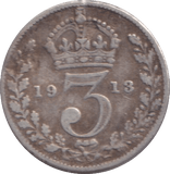 1913 THREEPENCE ( FINE ) - THREEPENCE - Cambridgeshire Coins