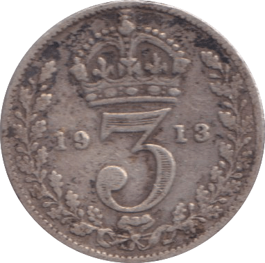 1913 THREEPENCE ( GF ) - THREEPENCE - Cambridgeshire Coins