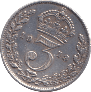 1913 THREEPENCE ( GF ) - THREEPENCE - Cambridgeshire Coins