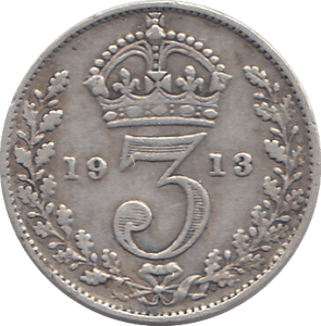 1913 THREEPENCE ( GF ) - WORLD COINS - Cambridgeshire Coins