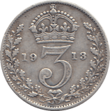 1913 THREEPENCE ( GF ) - WORLD COINS - Cambridgeshire Coins