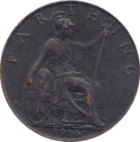 1914 FARTHING ( GVF ) - FARTHING - Cambridgeshire Coins