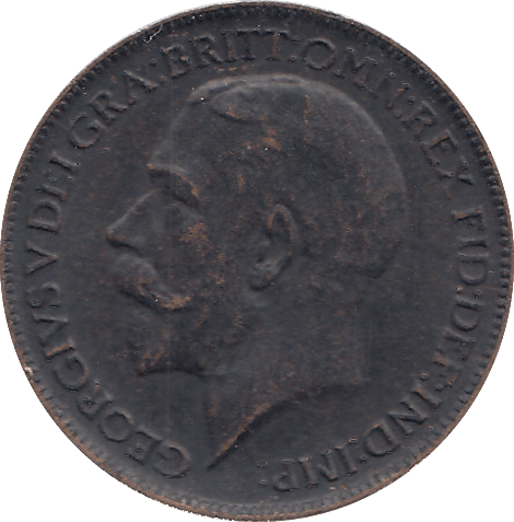 1914 FARTHING ( GVF ) - FARTHING - Cambridgeshire Coins