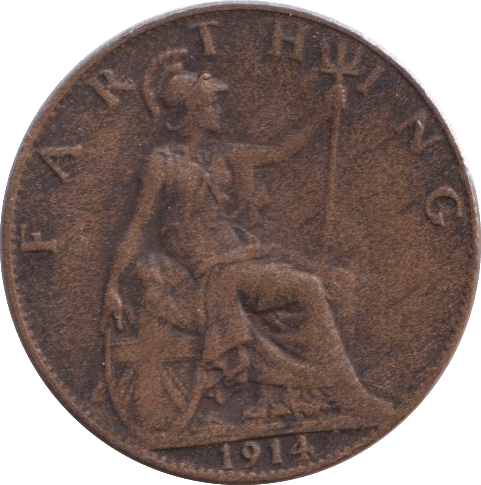 1914 FARTHING ( VF ) - FARTHING - Cambridgeshire Coins