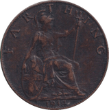 1914 FARTHING ( VF ) - FARTHING - Cambridgeshire Coins