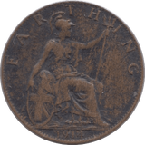 1914 FARTHING ( VF ) - Farthing - Cambridgeshire Coins