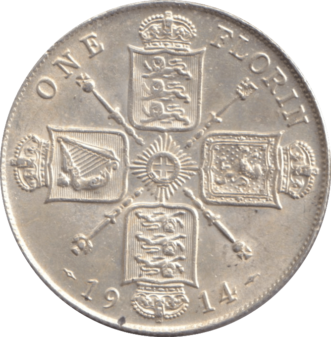 1914 FLORIN ( AUNC ) - FLORIN - Cambridgeshire Coins