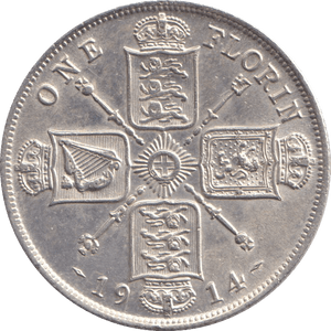 1914 FLORIN ( EF ) (Copy) - FLORIN - Cambridgeshire Coins