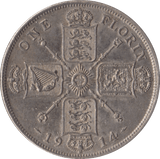 1914 FLORIN ( EF ) - FLORIN - Cambridgeshire Coins