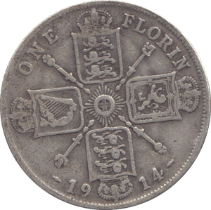 1914 FLORIN ( FINE ) - FLORIN - Cambridgeshire Coins