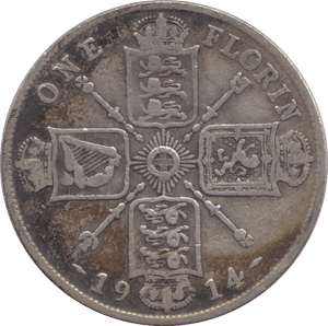 1914 FLORIN ( FINE ) - FLORIN - Cambridgeshire Coins