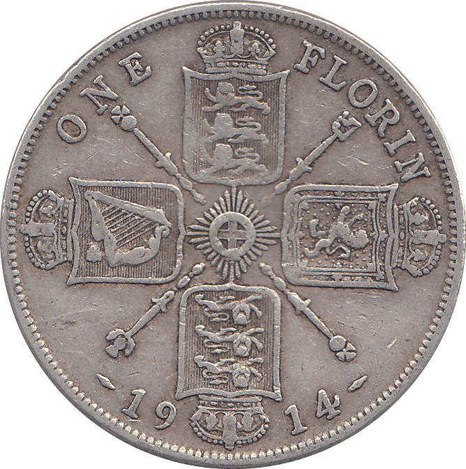 1914 FLORIN ( GF ) - FLORIN - Cambridgeshire Coins