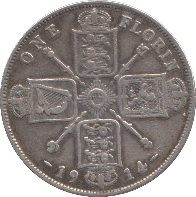 1914 FLORIN ( GF ) - FLORIN - Cambridgeshire Coins