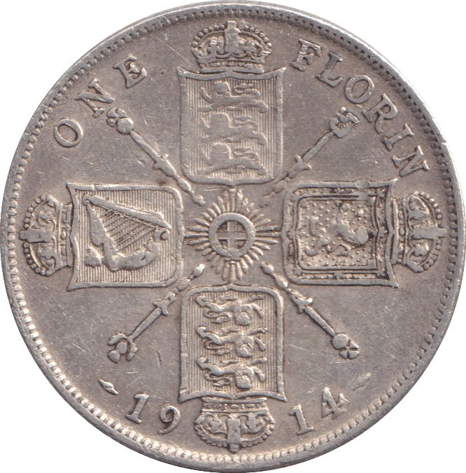 1914 FLORIN ( GF ) - FLORIN - Cambridgeshire Coins