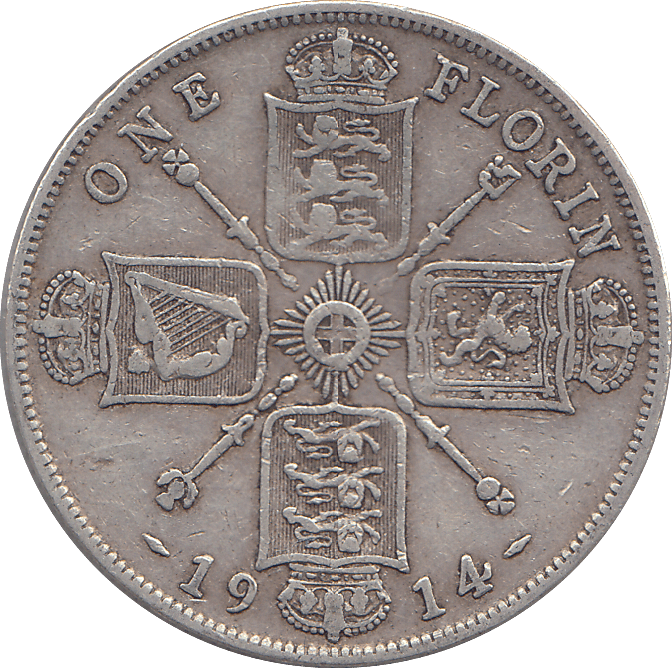 1914 FLORIN ( GF ) - FLORIN - Cambridgeshire Coins