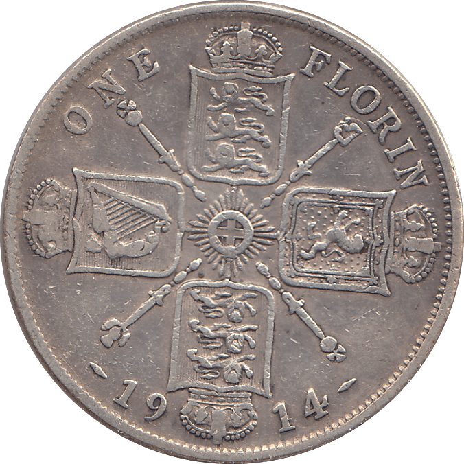 1914 FLORIN ( GF ) - FLORIN - Cambridgeshire Coins