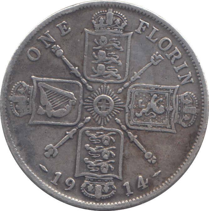 1914 FLORIN ( GF ) - FLORIN - Cambridgeshire Coins