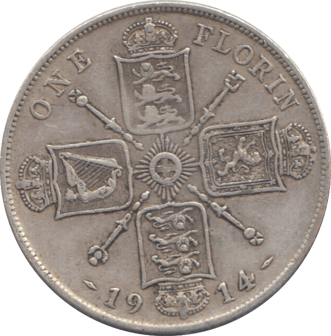 1914 FLORIN ( GF ) - FLORIN - Cambridgeshire Coins