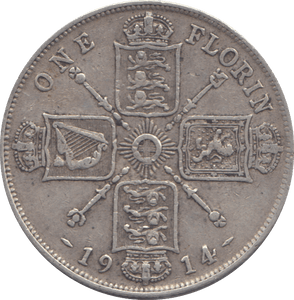 1914 FLORIN ( GF ) - FLORIN - Cambridgeshire Coins