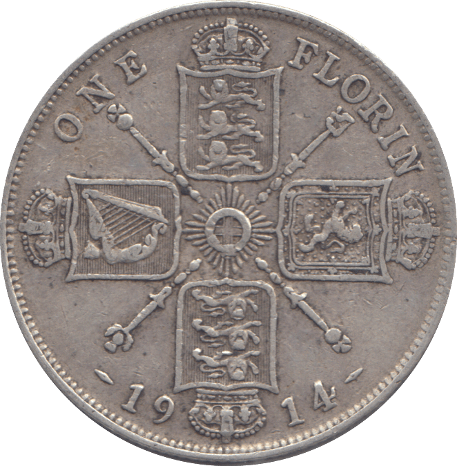 1914 FLORIN ( GF ) - FLORIN - Cambridgeshire Coins